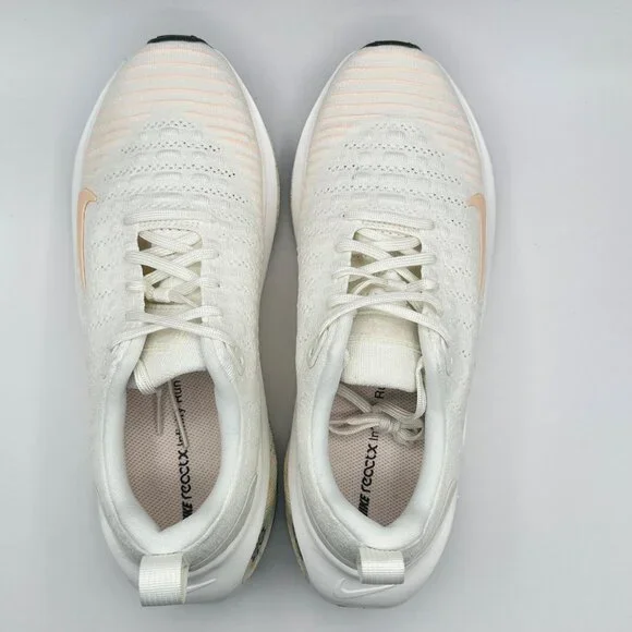 Nike React X Infinity Run 4 Sail-Crimson-Vapor Green Women's Size 11 HJ7666-133 - Picture 6 of 10